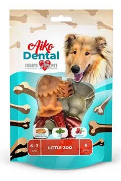 AIKO Pochoutka Dental Little Zoo 6 Gramáž 150g, Počet 6ks, Rozměr 7cm
