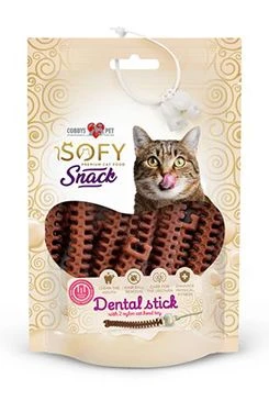Snack para Gatos SOFY Snack Dental Sticks Salmon Gramáž 48g
