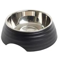 Comedero melamina Frosted Ripple Bowl negro BUSTER Objem 350ml