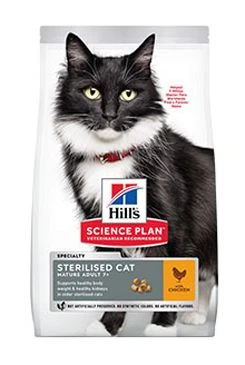 Hill's Fel. SP Mature 7+Steril. Cat Chicken Gramáž 3kg, Stáří Adult