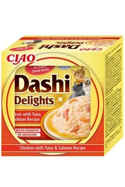 Cat Dashi Delights Pollo con Atún y Salmón Gramáž 70g