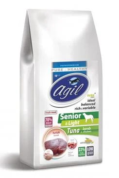 Agil Senior&Light Low Grain Tuna&Lamb&Chicken Gramáž 10kg
