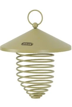 Comedero exterior SPIRALO para bolas de sebo, metal verde Rozměr 11cm
