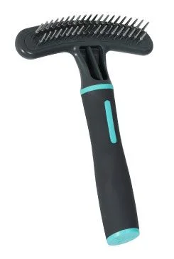 ANAH Double-Row Deshedding Rake for Dogs
