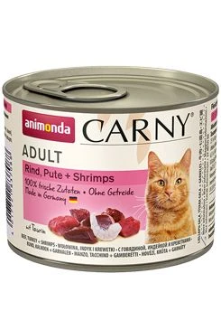 Animonda CARNY konz. hovězí krůta ráčci Gramáž 200g, Stáří Adult