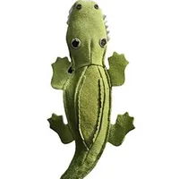 Dog Toy Crocodile Green Leather 31x25cm