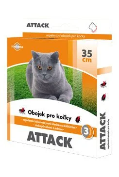 Attack obojek antiparazitární kočka Rozměr 35cm
