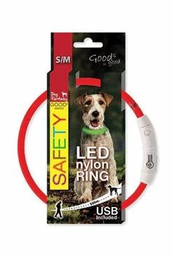 Light-up USB collar red Počet 1ks, Rozměr 45cm