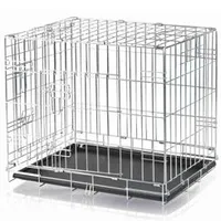 Jaula de coche para perros metálica XL 116x86x77cm TR