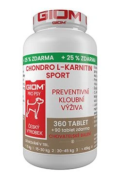 S Perro Chondro L-carnitina SPORT 360 comp +25% gratis