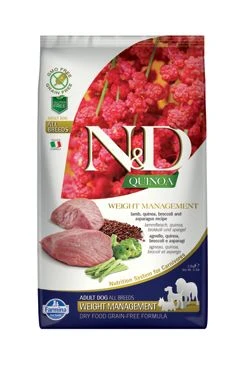 N&D Quinoa DOG Weight Management Lamb all breeds Gramáž 2,5kg