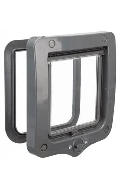 Puerta para gato plástico 2P 20x22cm gris TR