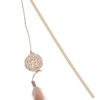 Caña Juguete para Gatos ETHICAT RATTAN con Pelota