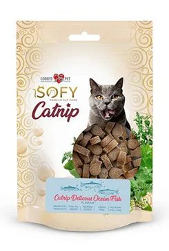 AIKO Pochoutka Cat SOFY Catnip Delicous Ocean Fish Gramáž 50g