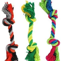 Dog Toy Cotton Knot Grey Orange Gramáž 55g, Rozměr 20cm