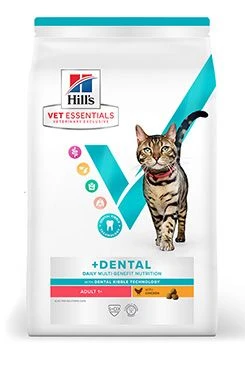 Hill's Fel. VE MB Dental Chicken Gramáž 1,5kg, Stáří kočky Dospělá