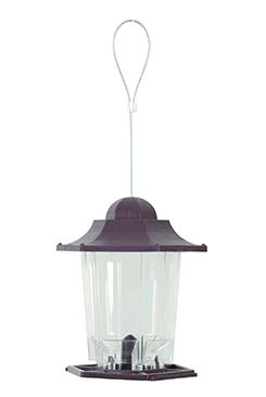 Outdoor PLASTIC seed feeder, purple Rozměr 17,5cm