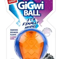 Dog Toy Ball M Transparent Blue-Orange