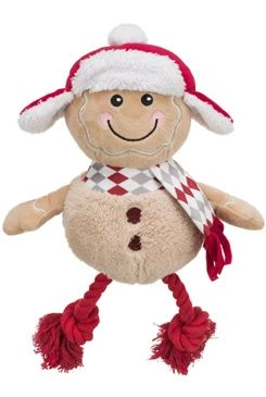 Juguete Navideño para Perro Xmas GINGERBREAD Peluche Algodón 34cm TR