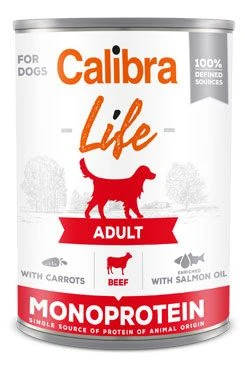 Dog Life can Adult Beef with Carrots Gramáž 400g