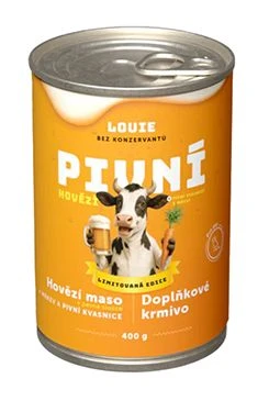 LOUIE Dog konz. Pivní hovězí s mrkví piv.kvasnice Gramáž 400g