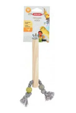 Bidlo pro ptáky dřevěné s lanem M Rozměr 17cm