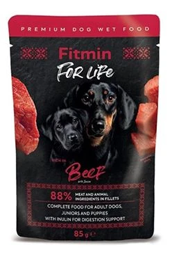 FL dog pouch Beef with inulin Gramáž 85g