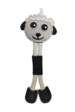 Dog Toy Sheep Colourful Leather 24x10cm