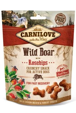 Dog Crunchy Snack Wild Boar & Rosehips Gramáž 200g