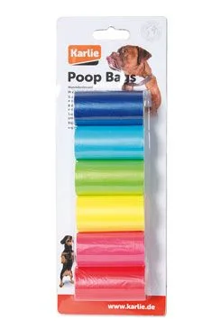 Bolsas para excrementos de perro 6x20uds arcoíris KAR