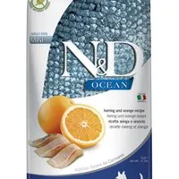 N&D OCEAN DOG Mini Arenque y Naranja Gramáž 2,5kg, Stáří Adult
