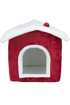 Vánoční pelech domek Xmas NEVIO plyš 35x45x48cm