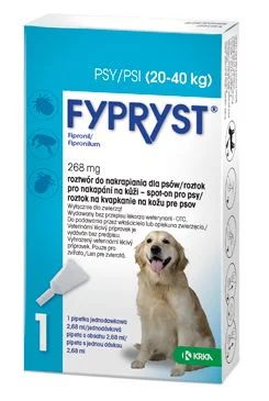 Fypryst Spot on Dog L solución (20–40 kg) Gramáž 268mg, Objem 68ml, Počet 1x2