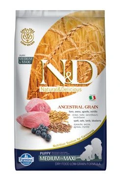 N&D LG DOG Puppy M L Lamb & Blueberry Gramáž 2,5kg