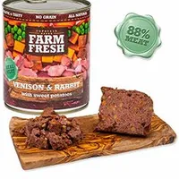 Dog Venison & Rabbit + Sweet Potatoes can Gramáž 800g