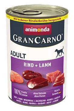 Animonda GRANCARNO konz. hovězí jehněčí Gramáž 400g, Stáří Adult