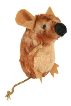 Juguete para gato Ratón de pie de peluche con catnip TR Rozměr 8cm