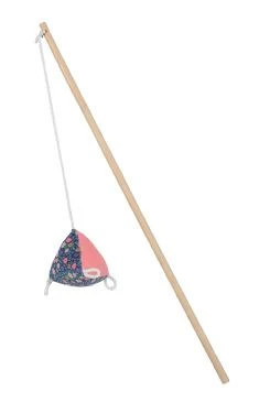 Cat Teaser Wand ETHICAT FLORAL Pyramid with Catnip Zolux