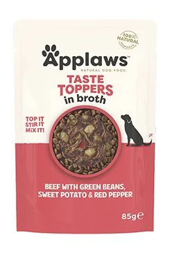 Applaws Dog kapsa Toppers Broth hovězí s batáty Gramáž 85g