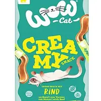 Cat poch. Creamy Snack s hovězím 5x15g