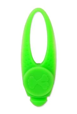Přívěsek na obojek Dog Fantasy LED silikon zelený Rozměr 8cm