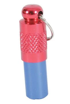Colgante para collar tubo metálico portadirección de colores