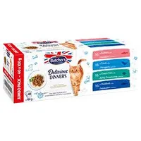 Cat Delic.Dinners selección de pescado en gelatina 40x100g