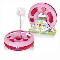 Juguete para gatos Speedy ball con ratón en muelle