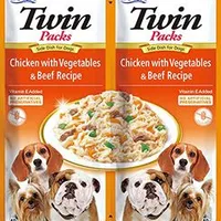 Dog Twin Packs Chicken & Veg. & Beef in Broth 2x40g