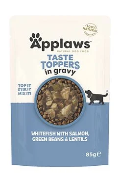 Applaws Dog kapsa Toppers Gravy bílá ryba a losos Gramáž 85g