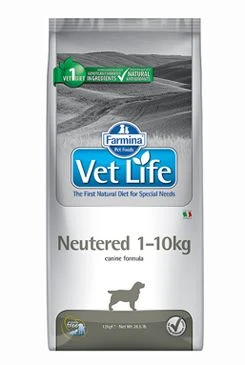 Vet Life Natural DOG Neutered 1 Gramáž 10kg