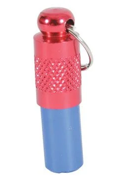 Colgante para collar tubo metálico portadirección de colores