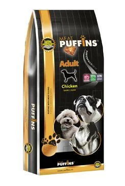Puffins Dog Chicken Gramáž 1kg, Stáří Adult