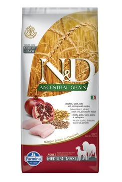 N&D LG DOG M L Chicken & Pomegranate Gramáž 12kg, Stáří Adult